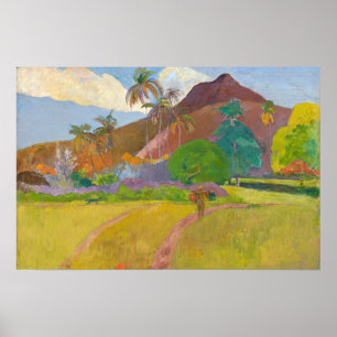 Paul Gauguin - Landschaft von Tahitien Poster