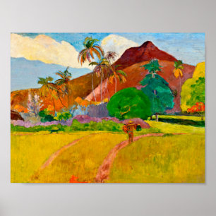 Paul Gauguin - Landschaft von Tahitien Poster