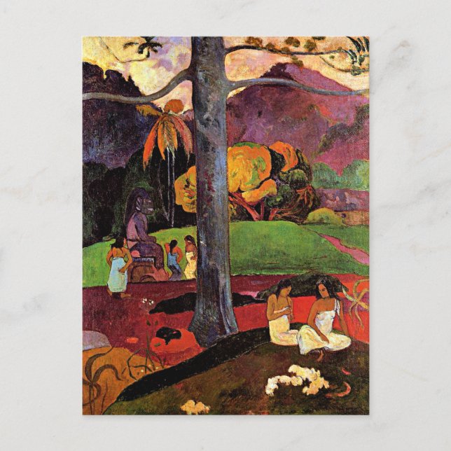 Paul Gauguin, Mata Mua, Postkarte (Vorderseite)
