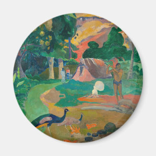 Paul Gauguin Matamoe Landschaft mit Peacocks Magnet
