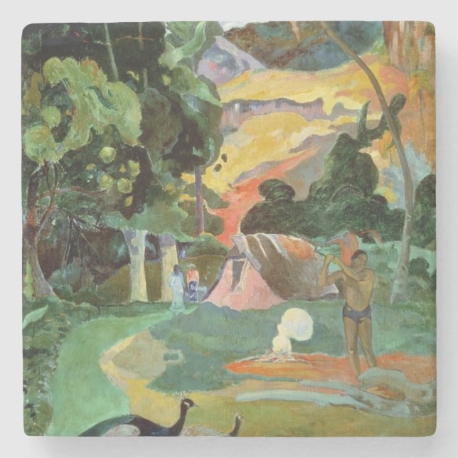 Paul Gauguin| Matamoe oder Landschaft mit Friedens Steinuntersetzer (Vorderseite)