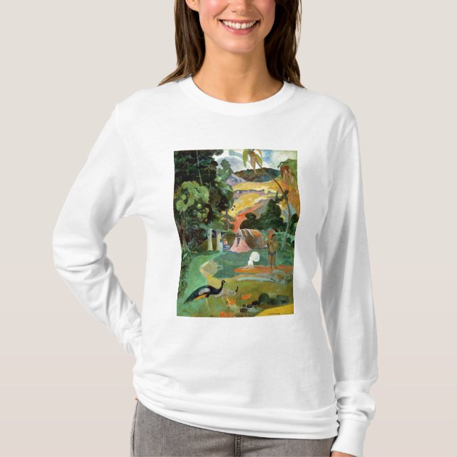 Paul Gauguin| Matamoe oder Landschaft mit Friedens T-Shirt (Vorderseite)