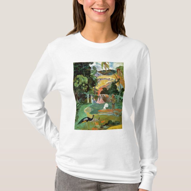 Paul Gauguin| Matamoe oder Landschaft mit Friedens T-Shirt (Vorderseite)