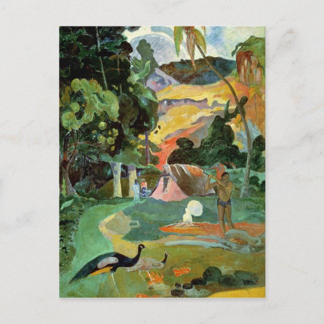 Paul Gauguin | Matamoe oder Landschaft mit Peacock Postkarte (Vorderseite)
