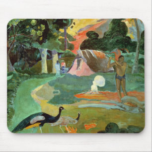 Paul Gauguin Matamoe oder, Landschaft mit Pfaus Mousepad