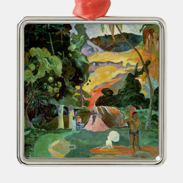 Paul Gauguin | Matamoe oder, Landschaft mit Pfaus Silbernes Ornament (Vorne)