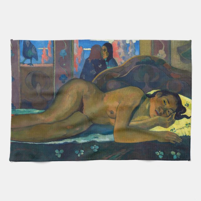 Paul Gauguin - Nevermore / O Taiti Geschirrtuch (Horizontal)
