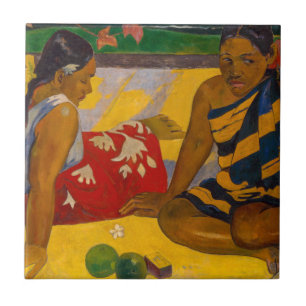Paul Gauguin - Parau Api / Was gibt's Neues? Fliese
