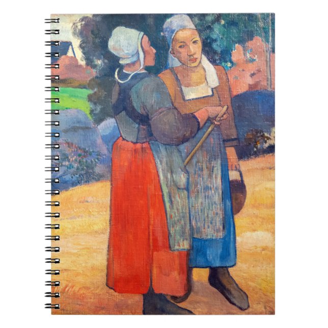 Paul Gauguin - Paysannes Bretonnes Notizblock (Vorderseite)