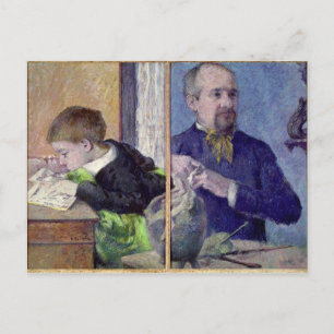Paul Gauguin Portrait von Jean Paul Aube und sei Postkarte