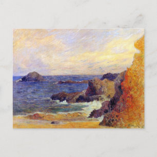 Paul Gauguin - Rocky Coast Fine Art Malerei Postkarte