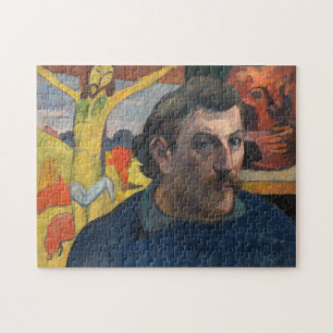 Paul Gauguin - Selbstporträt mit gelbem Christus