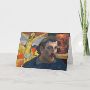 Paul Gauguin - Selbstporträt mit gelbem Christus Karte