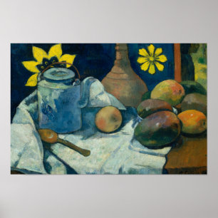 Paul Gauguin - Stillleben mit Teekanne und Frucht Poster