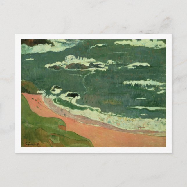 Paul Gauguin | Strand von Le Pouldu, 1889 Postkarte (Vorderseite)