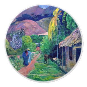 Paul Gauguin - Straße in Tahiti Keramikknauf