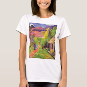 Paul Gauguin Straße in Tahiti Vintage Fine Art T-Shirt