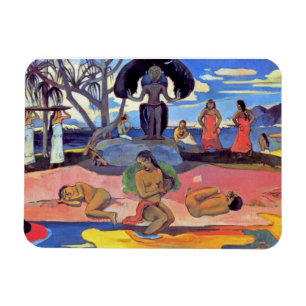Paul Gauguin - Tag der Götter - Kunstmalerei Magnet