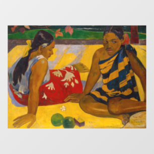 Paul Gauguin - Tahitian Women / Parau Api Fensteraufkleber
