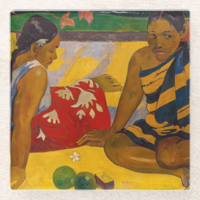 Paul Gauguin - Tahitian Women / Parau Api Glasuntersetzer (Vorderseite)