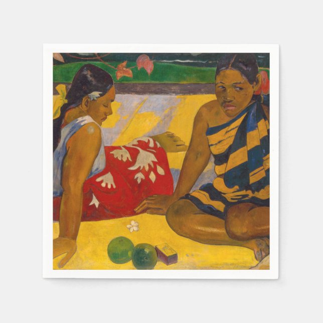 Paul Gauguin - Tahitian Women / Parau Api Serviette (Vorderseite)