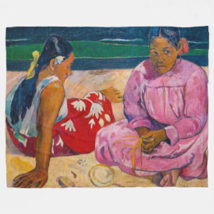 Paul Gauguin - Tahitianische Frauen am Strand Fleecedecke