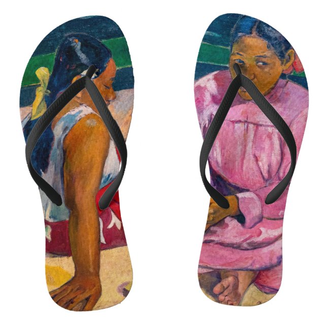 Paul Gauguin - Tahitianische Frauen am Strand Flip Flops (Fußbett)