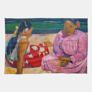 Paul Gauguin - Tahitianische Frauen am Strand Geschirrtuch
