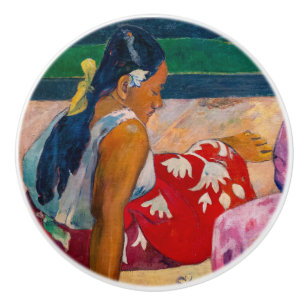 Paul Gauguin - Tahitianische Frauen am Strand Keramikknauf