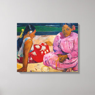 Paul Gauguin - Tahitianische Frauen am Strand Leinwanddruck