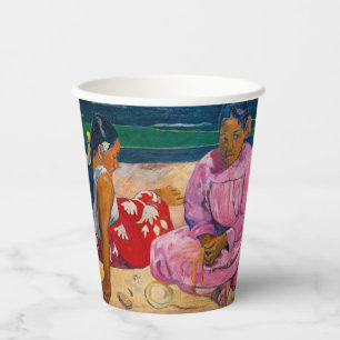 Paul Gauguin - Tahitianische Frauen am Strand Pappbecher