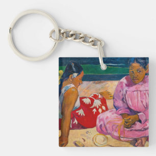 Paul Gauguin - Tahitianische Frauen am Strand Schlüsselanhänger