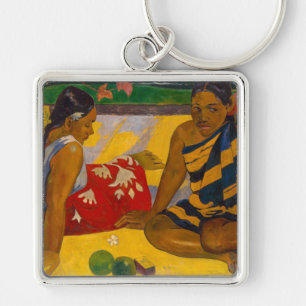 Paul Gauguin - Tahitianische Frauen / Parau Api Schlüsselanhänger