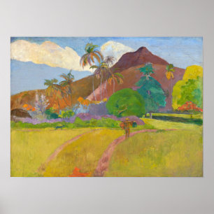 Paul Gauguin - Tahitianische Landschaft Poster