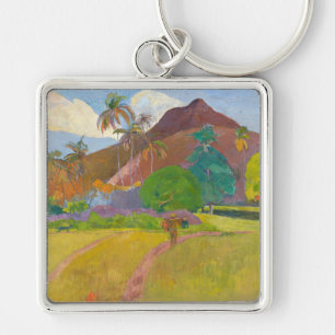 Paul Gauguin - Tahitianische Landschaft Schlüsselanhänger