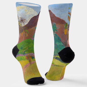Paul Gauguin - Tahitianische Landschaft Socken
