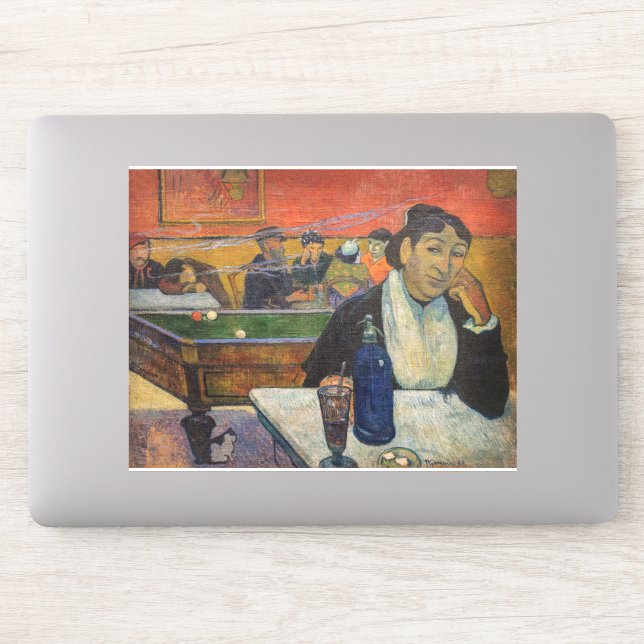 Paul Gauguin - The Night Café, Arles Aufkleber (Computer)
