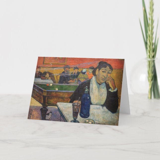 Paul Gauguin - The Night Café, Arles Karte (Vorderseite)
