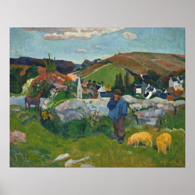 Paul Gauguin The Swineherd Poster (Vorne)