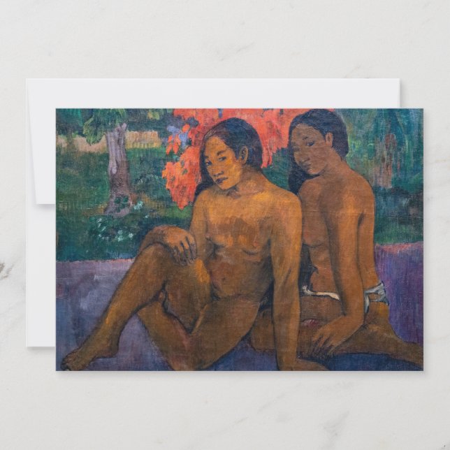 Paul Gauguin - Und das Gold ihrer Körper Dankeskarte (Vorderseite)