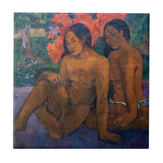Paul Gauguin - Und das Gold ihrer Körper Fliese (Vorderseite)