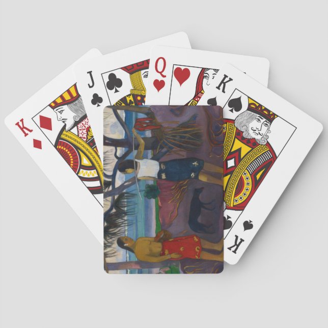 Paul Gauguin | Under the Pandanus, 1891 (oil on ca Spielkarten (Rückseite)