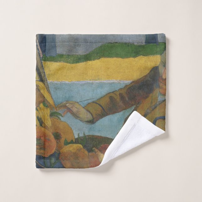 Paul Gauguin Vincent van Gogh Gemälde Sonnenblumen Waschlappen (Waschlappen)