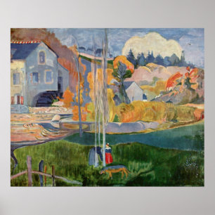 Paul Gauguin Vintag The David Mill in Pont-Aven Poster