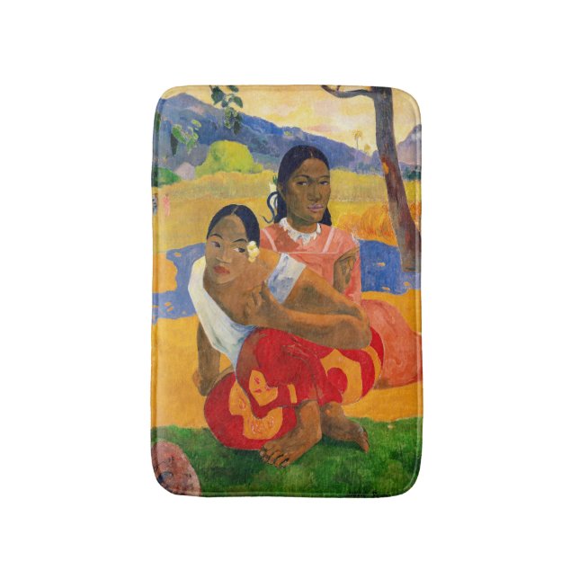 Paul Gauguin - Wann wirst du heiraten? Badematte (Vorderseite Vertikal)