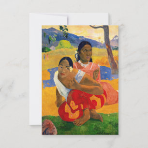 Paul Gauguin - Wann wirst du heiraten? Dankeskarte
