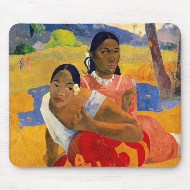 Paul Gauguin - Wann wirst du heiraten? Mousepad (Vorne)