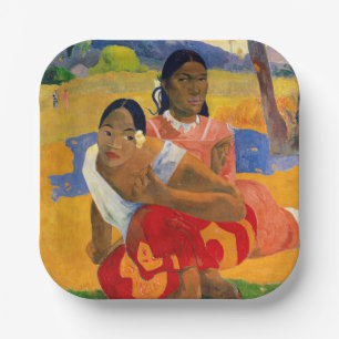 Paul Gauguin - Wann wirst du heiraten? Pappteller
