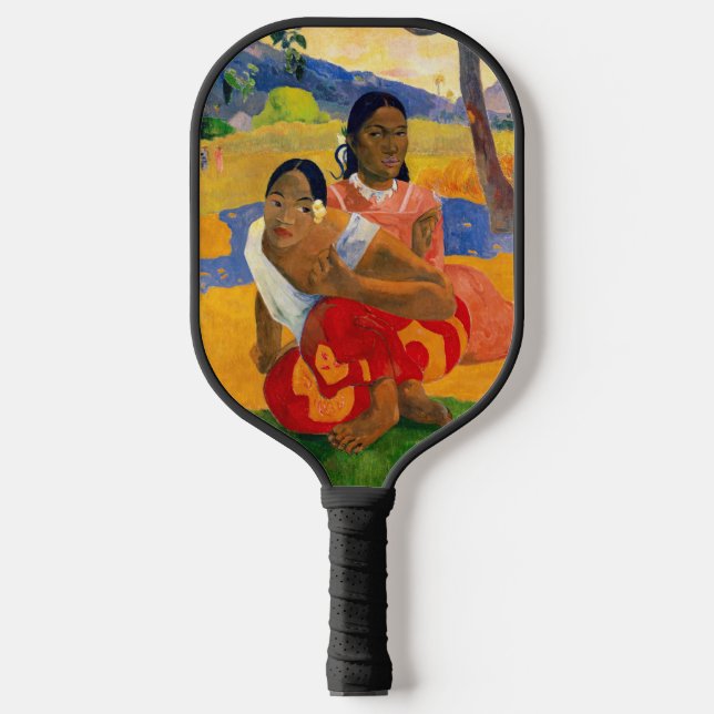Paul Gauguin - Wann wirst du heiraten? Pickleball Schläger (Vorderseite)