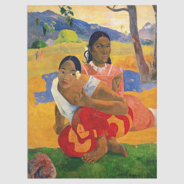 Paul Gauguin - Wann wirst du heiraten? Seidenpapier (Von Creator hochgeladen)
